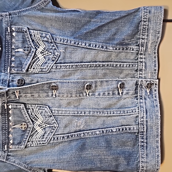 NWT Affliction Denim Jacket - Picture 5 of 12